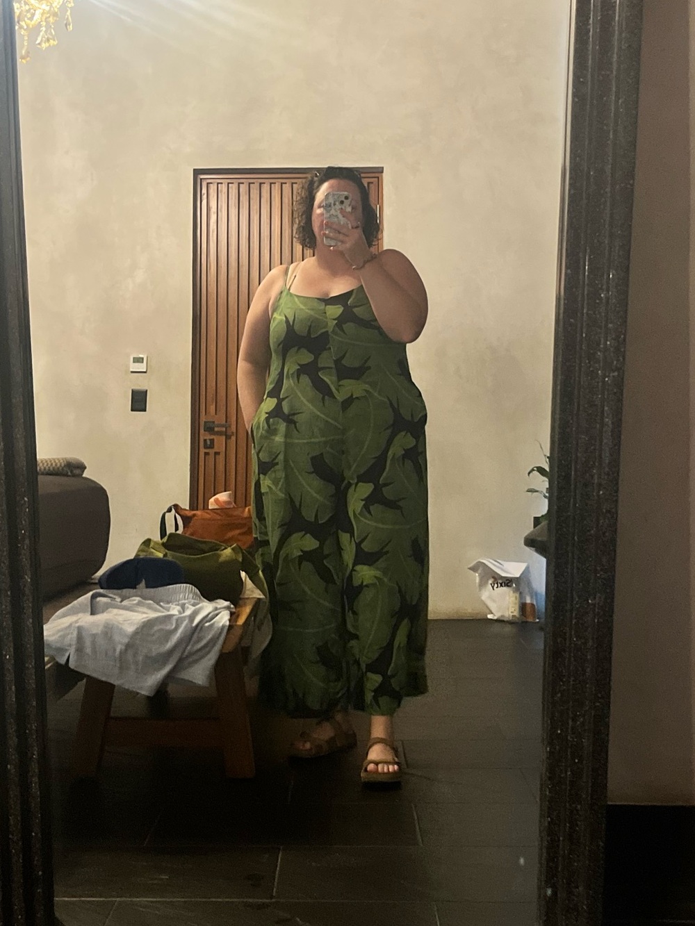 Lani Linen Jumpsuit in Selva | Mixed by Nasrin - Picture 3 of 3